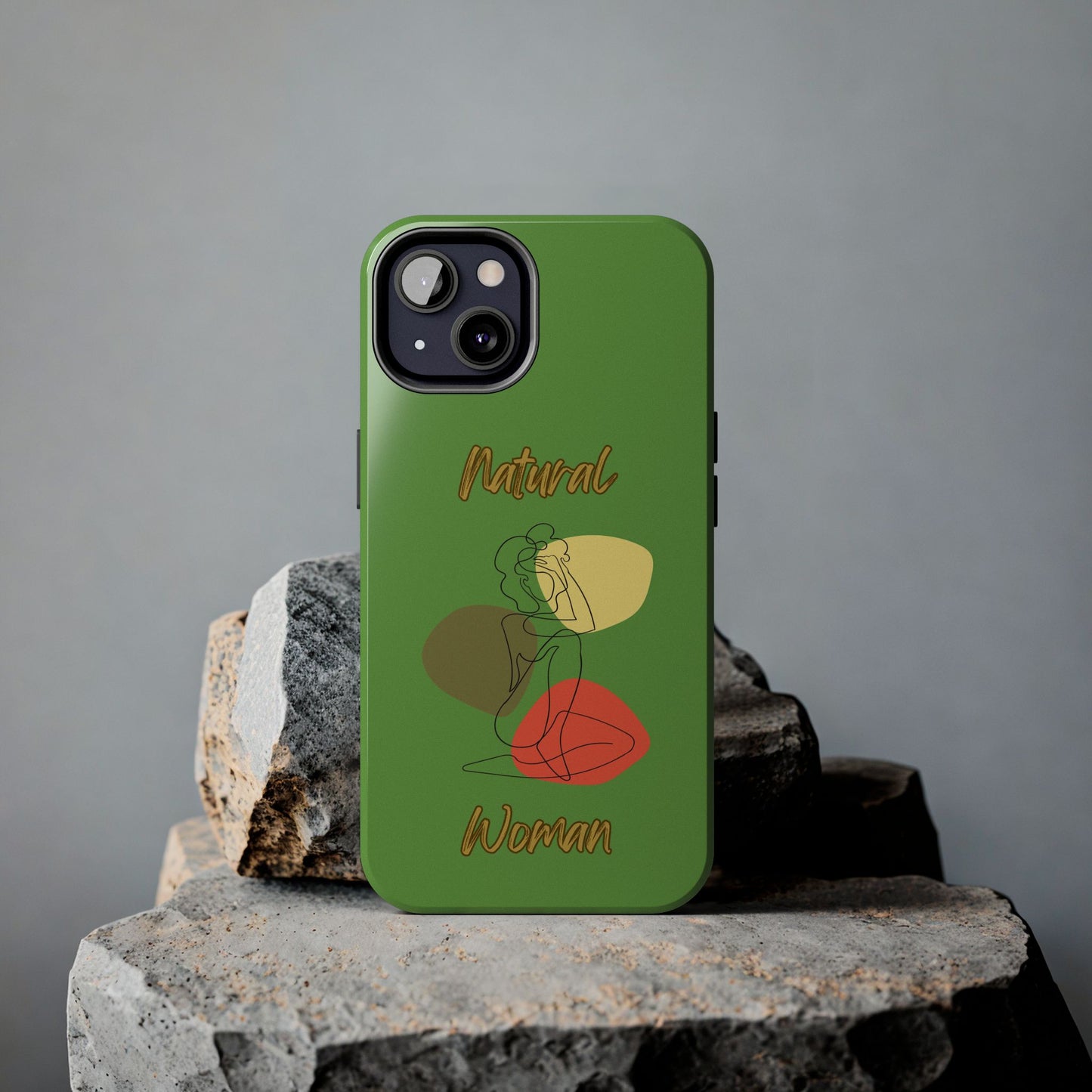 Natural Woman Colorful Pose (BL)Tough Phone Cases GREEN