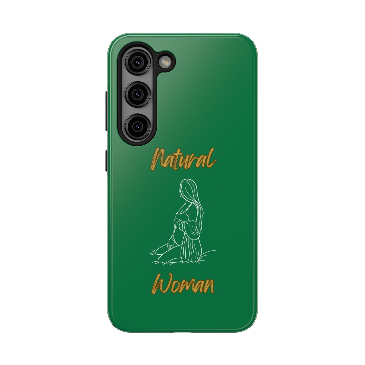 Natural Woman Expecting (WL)Tough Phone Cases DARK GREEN