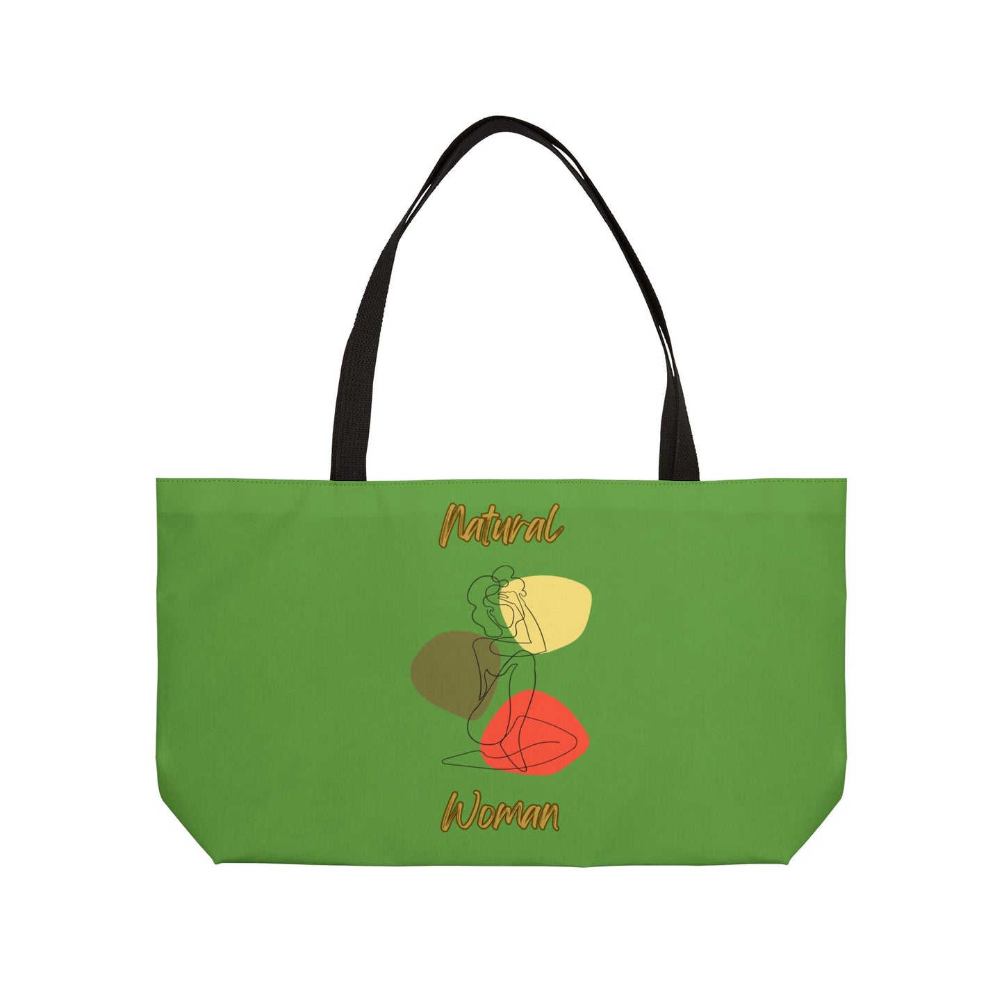 Natural Woman Colorful Pose (BL) Weekender Tote Bag GREEN