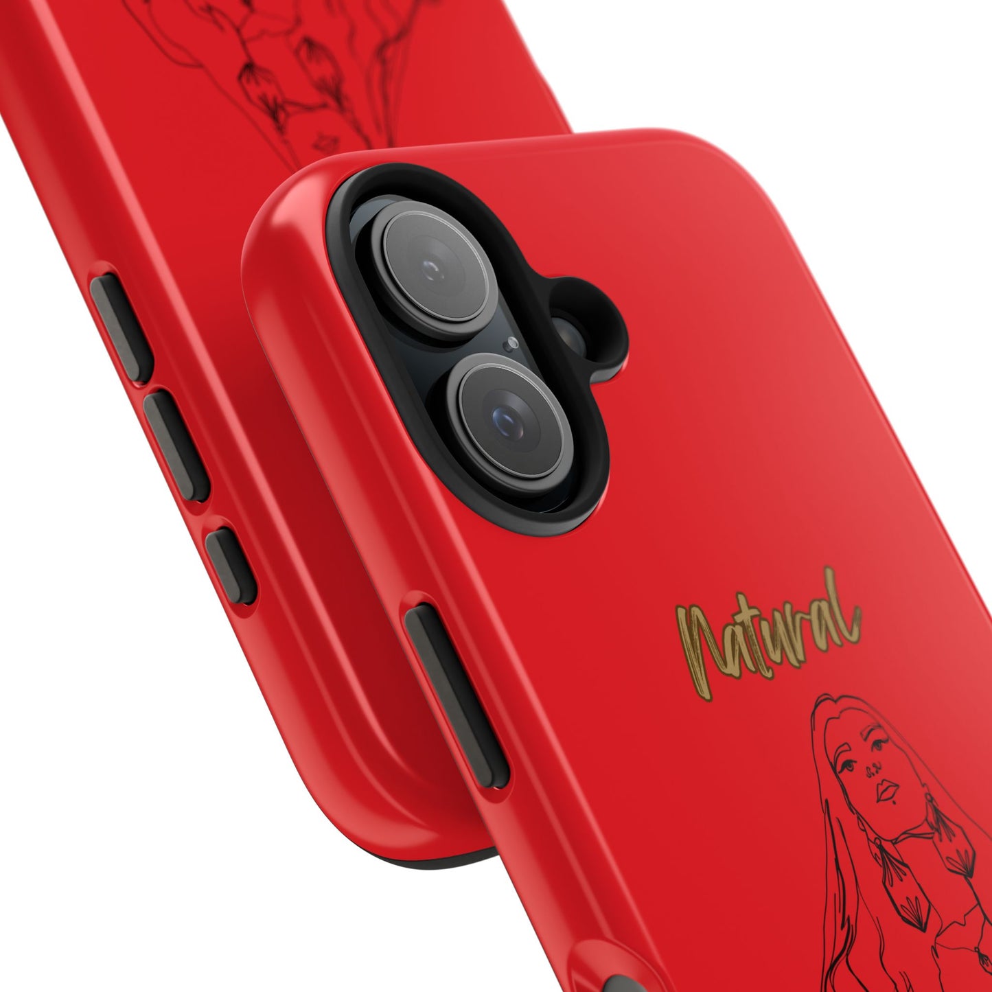 Natural Woman Thinking (BL)Tough Phone Cases RED
