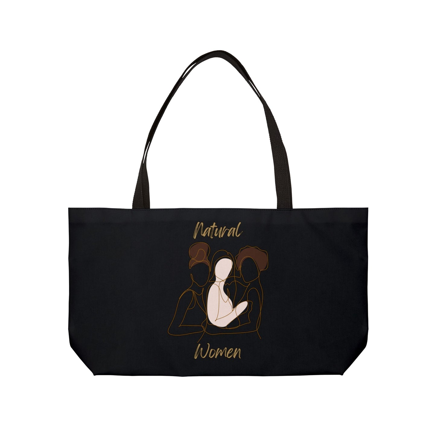 Natural Women Friends (BL) Weekender Tote Bag BLACK