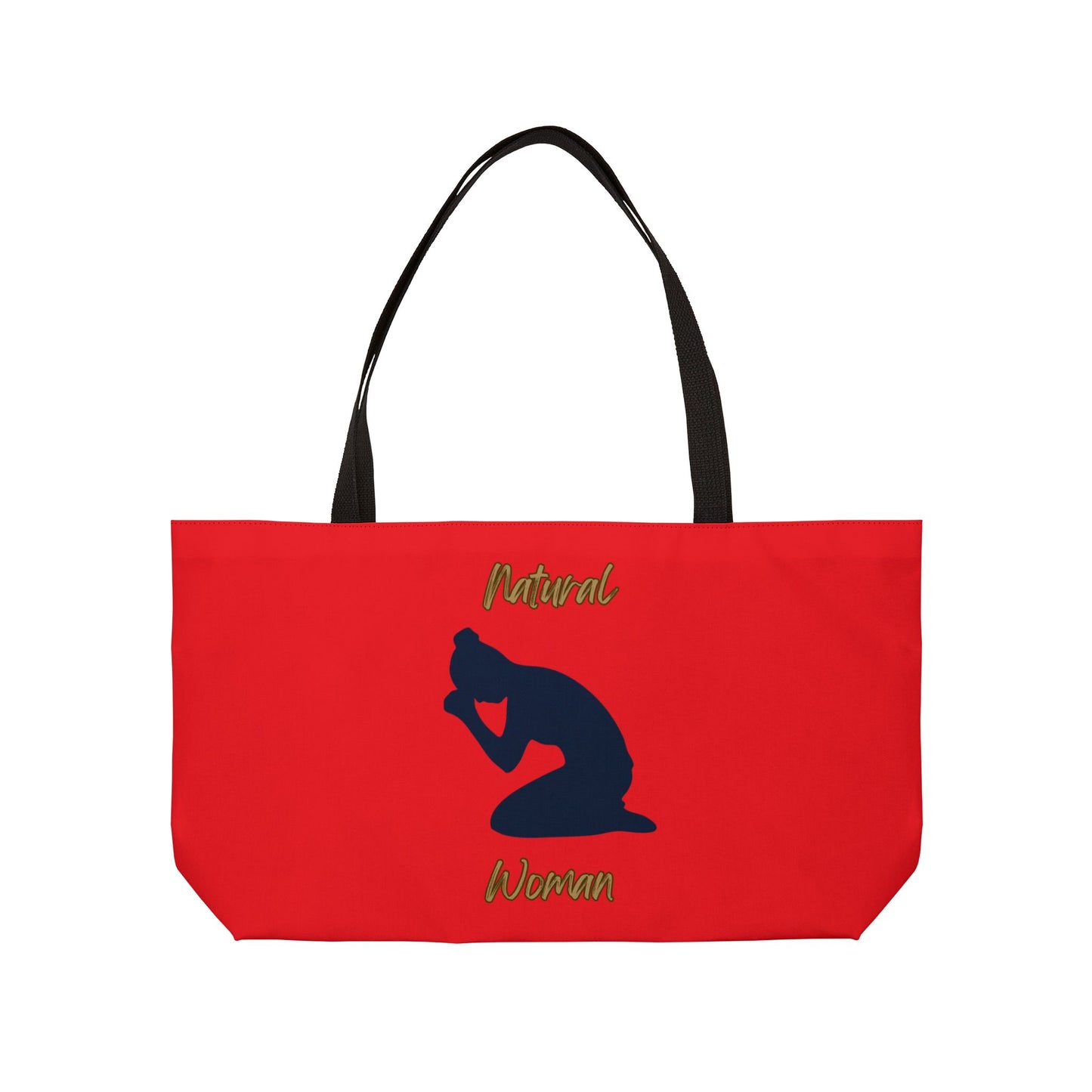Natural Woman Pray (BL) Weekender Tote Bag RED