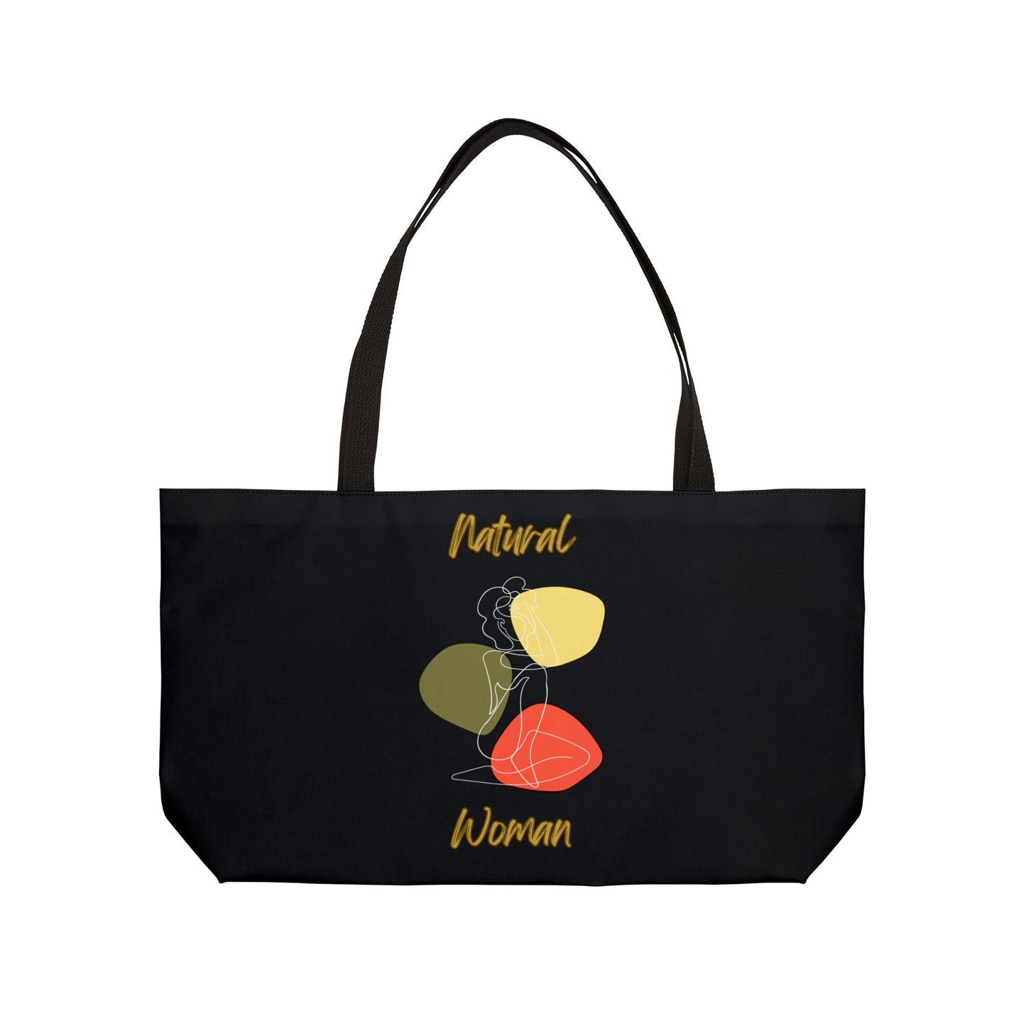 Natural Woman Colorful Pose (WL) Weekender Tote Bag BLACK