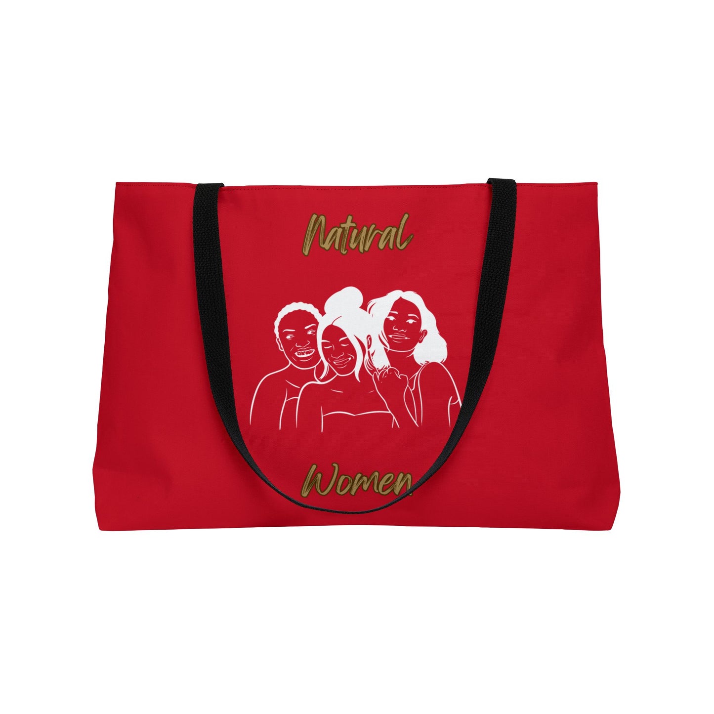 Natural Women Laughing Friends (WL) Weekender Tote Bag DARK RED