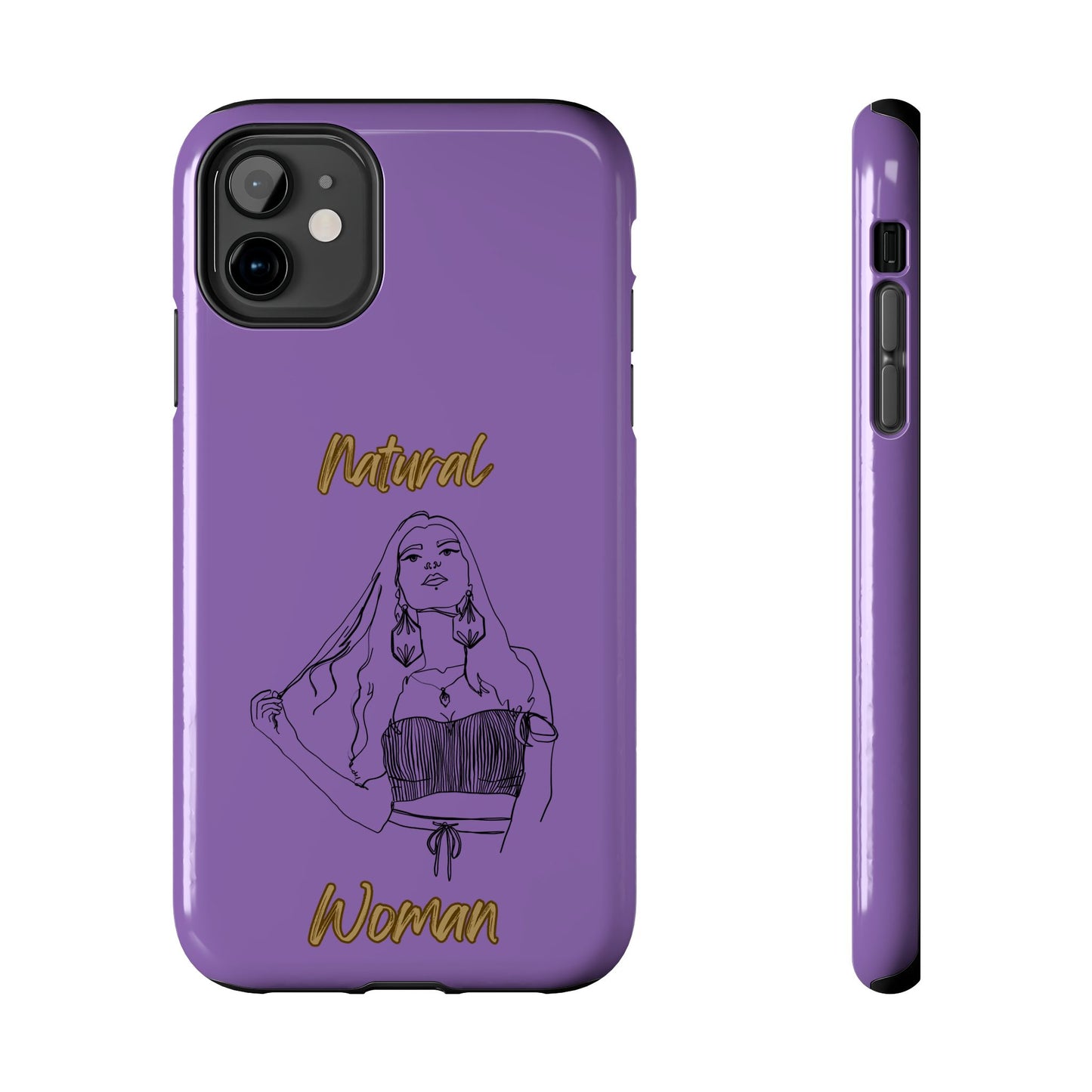 Natural Woman Thinking (BL)Tough Phone Cases LIGHT PURPLE