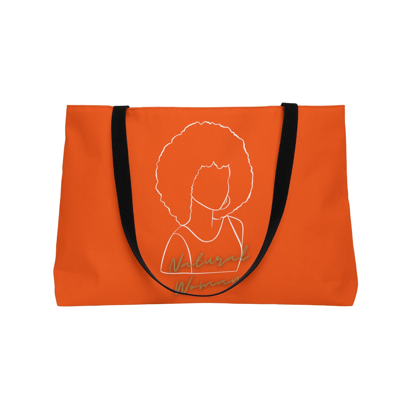 Natural Woman Afro (WL) Weekender Tote Bag ORANGE