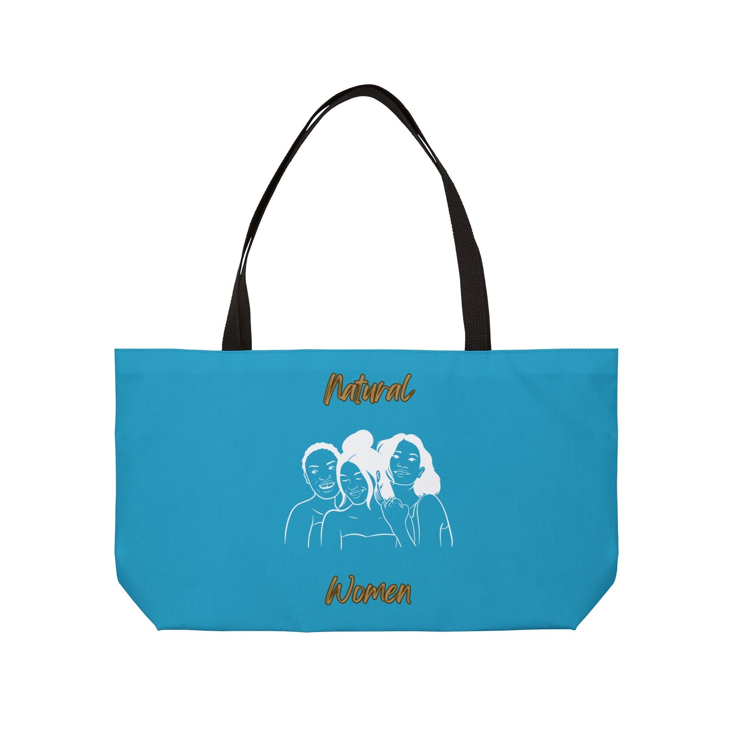 Natural Women Laughing Friends (WL) Weekender Tote Bag TURQUOISE