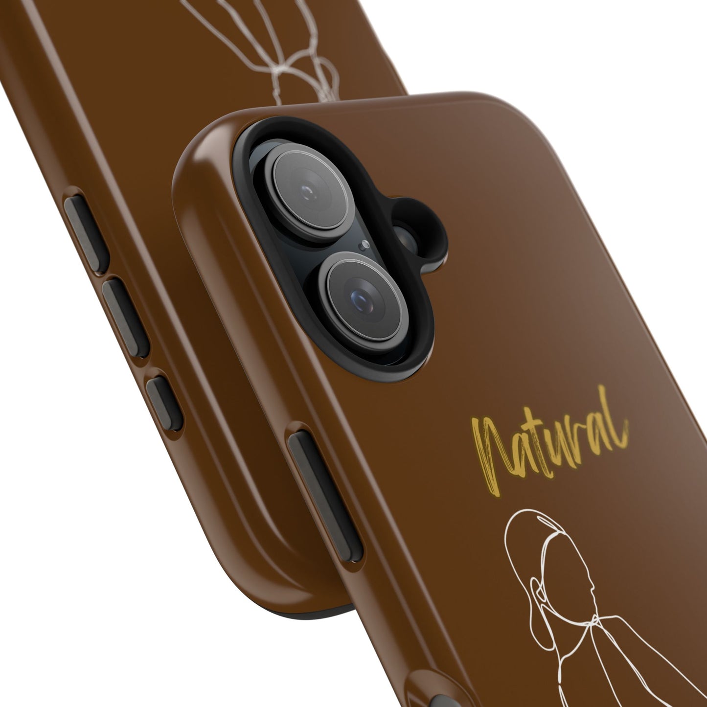 Natural Woman Hands Free (WL)Tough Phone Cases BROWN