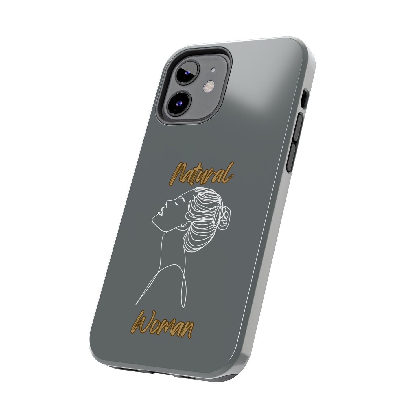 Natural Woman Wet Bun (WL) Tough Phone Cases DARK GREY