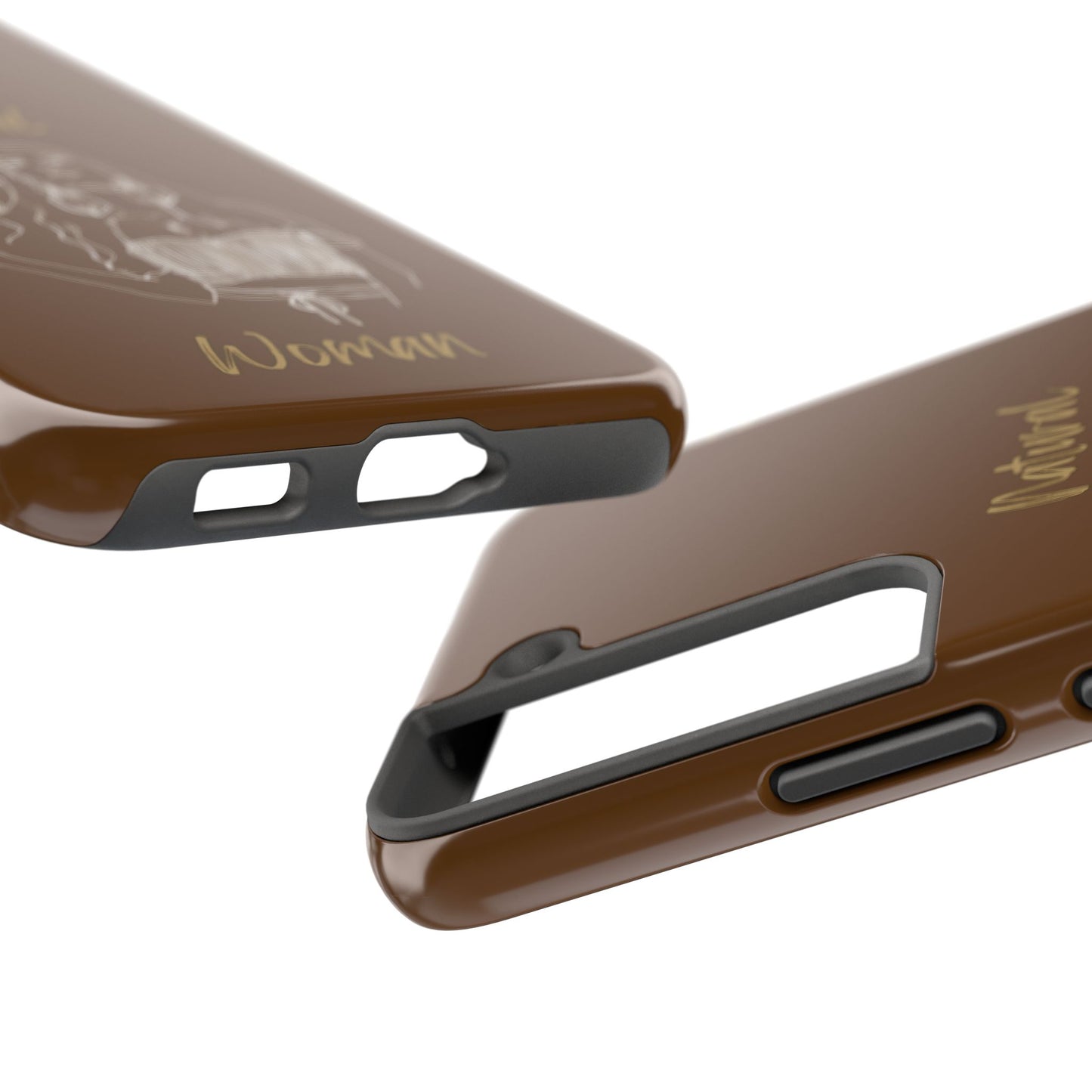 Natural Woman Thinking (WL)Tough Phone Cases BROWN