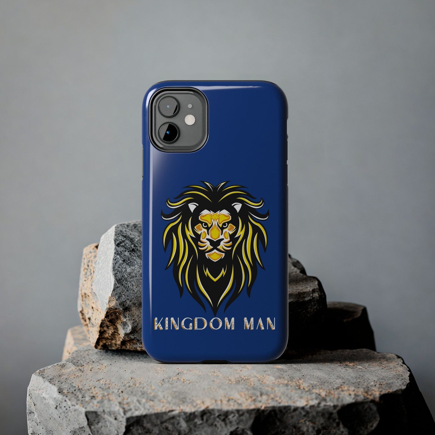 Kingdom Man (White-Gold Label) Tough Phone Case DARK BLUE