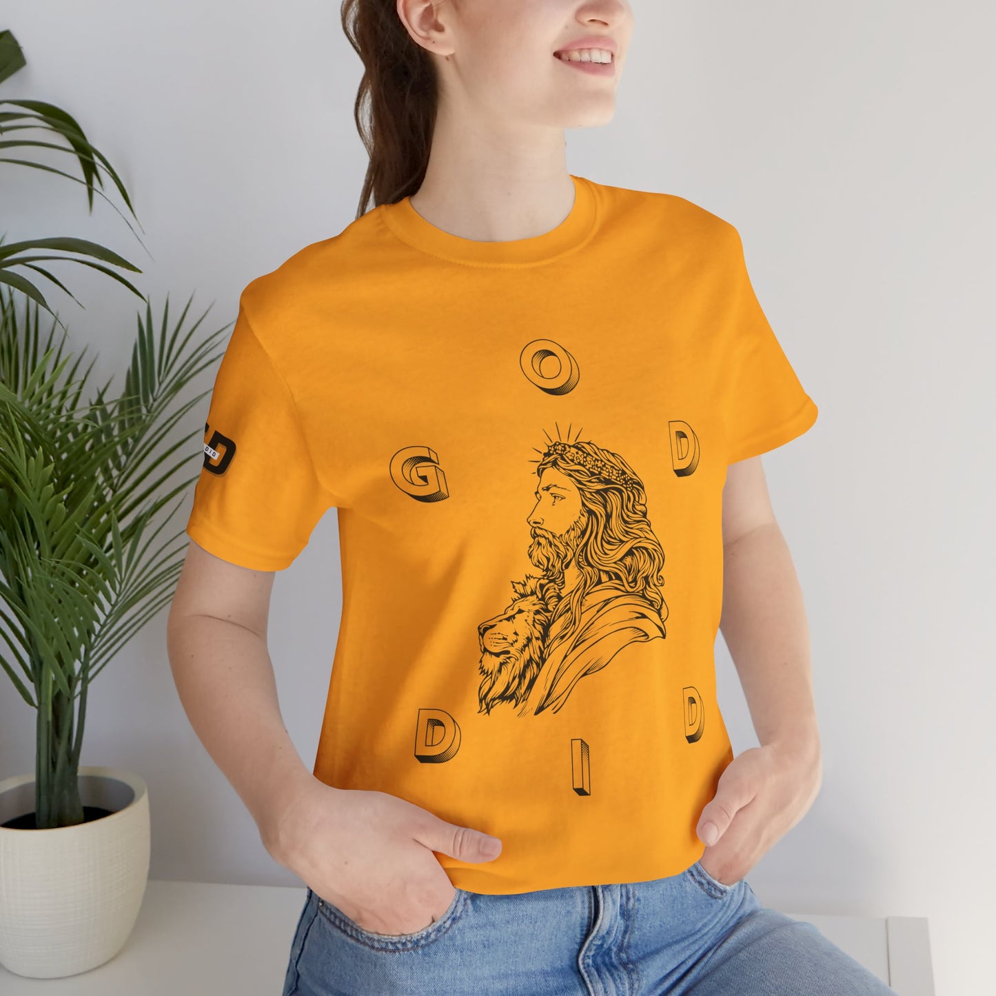 "GOD DID" —(BL) Jesus/Lion Profile