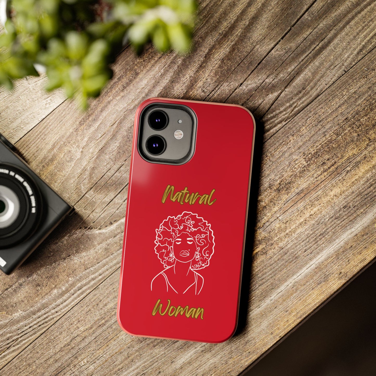 Natural Woman All About Me (WL)Tough Phone Cases DARK RED