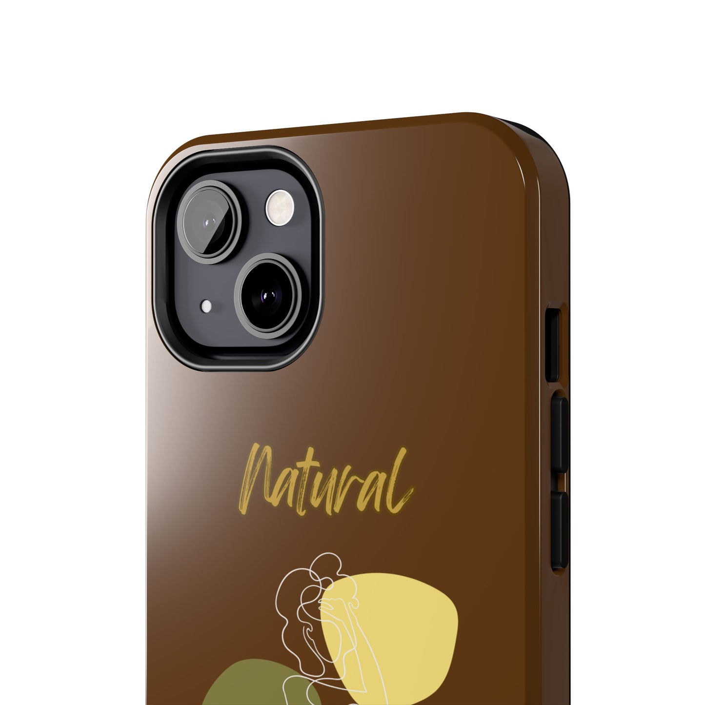 Natural Woman Colorful Pose (WL)Tough Phone Cases BROWN
