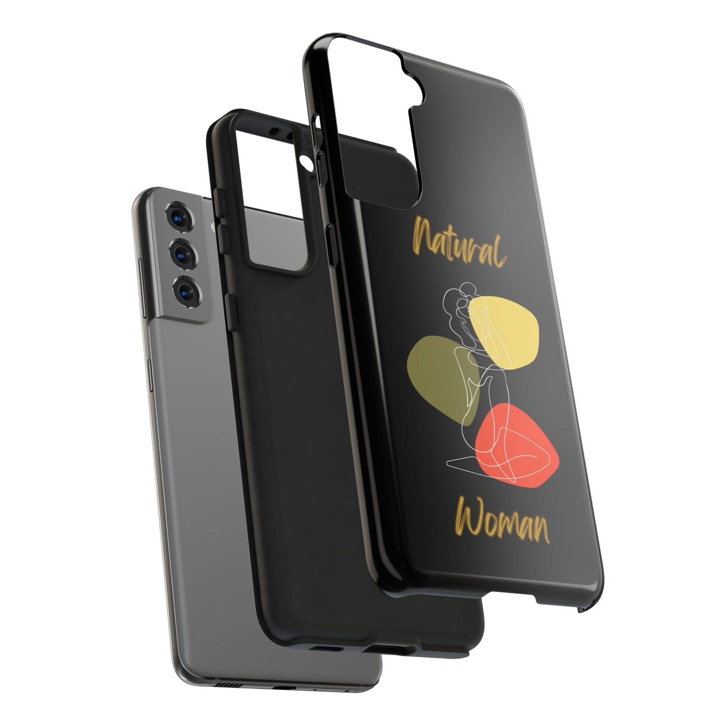 Natural Woman Colorful Pose (WL)Tough Phone Cases BLACK
