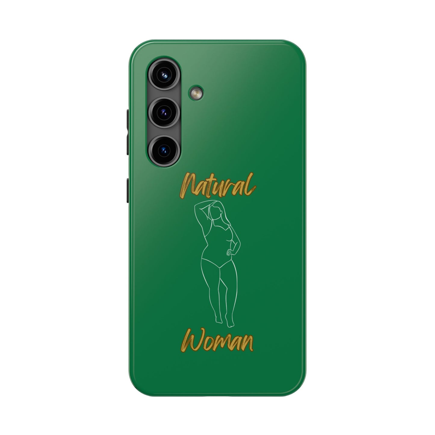 Natural Woman Looking Good (WL)Tough Phone Cases DARK GREEN