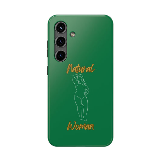 Natural Woman Looking Good (WL)Tough Phone Cases DARK GREEN