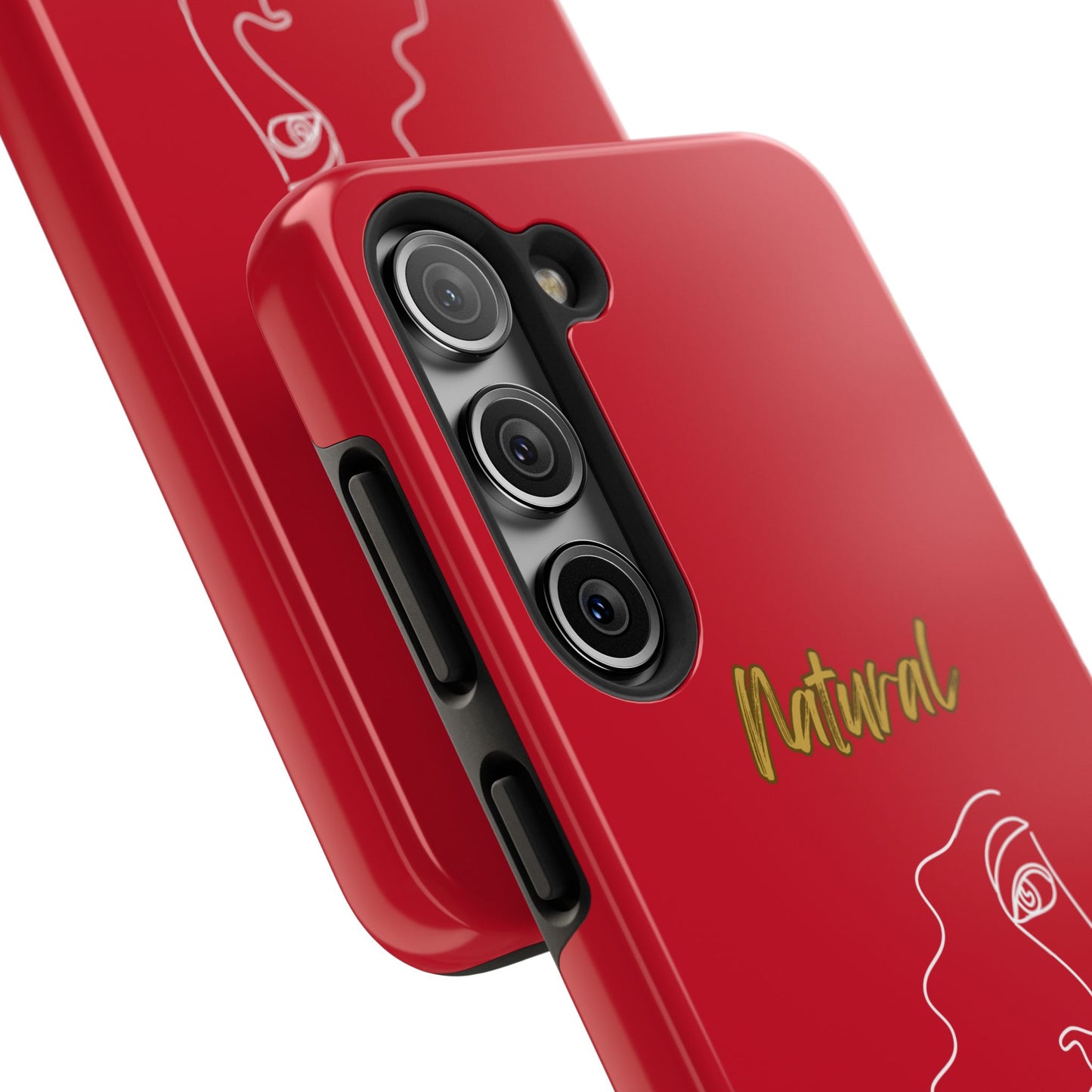 Natural Woman Peekaboo (WL)Tough Phone Cases DARK RED