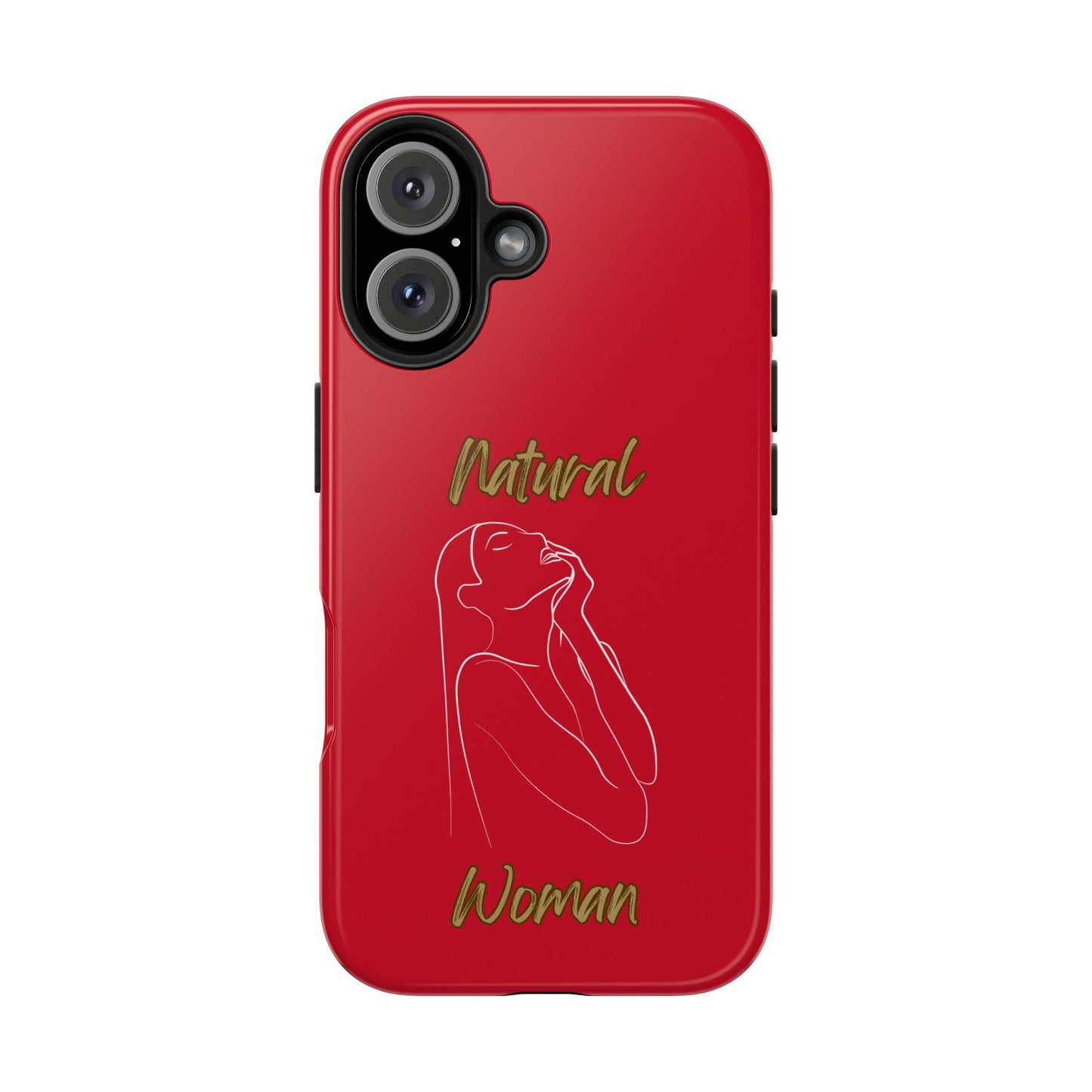 Natural Woman Thank You (WL) Tough Phone Cases DARK RED