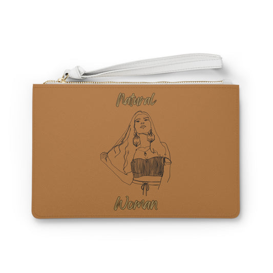 Natural Woman Thinking (BL) Clutch Bag LIGHT BROWN