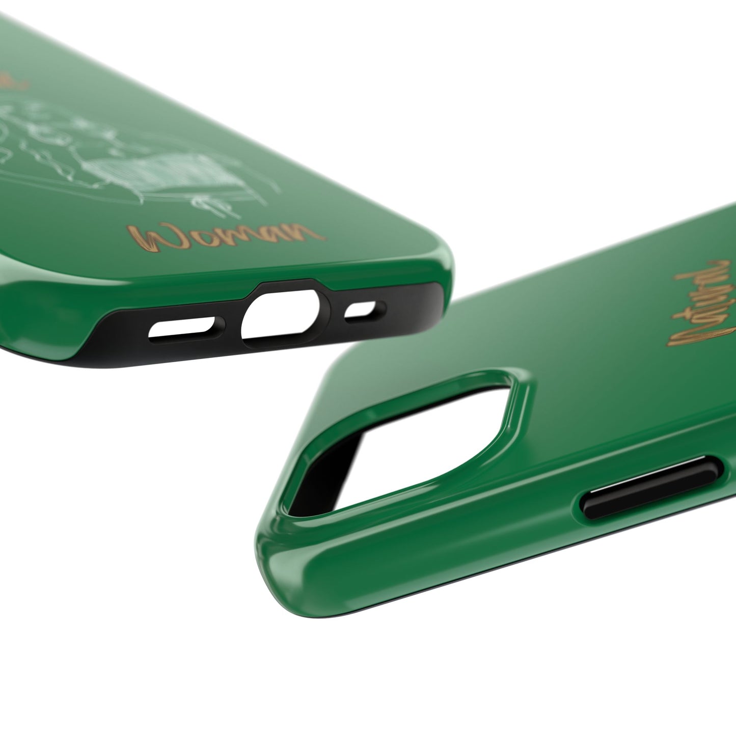 Natural Woman Thinking (WL)Tough Phone Cases DARK GREEN