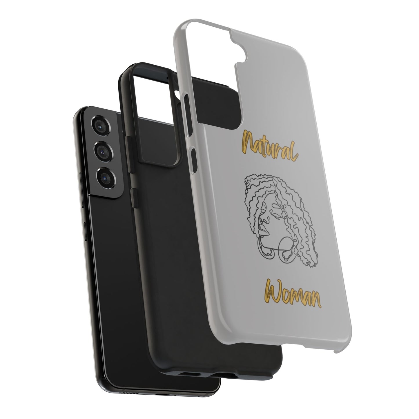 Natural Woman Naturally Me (BL)Tough Phone Cases LIGHT GREY