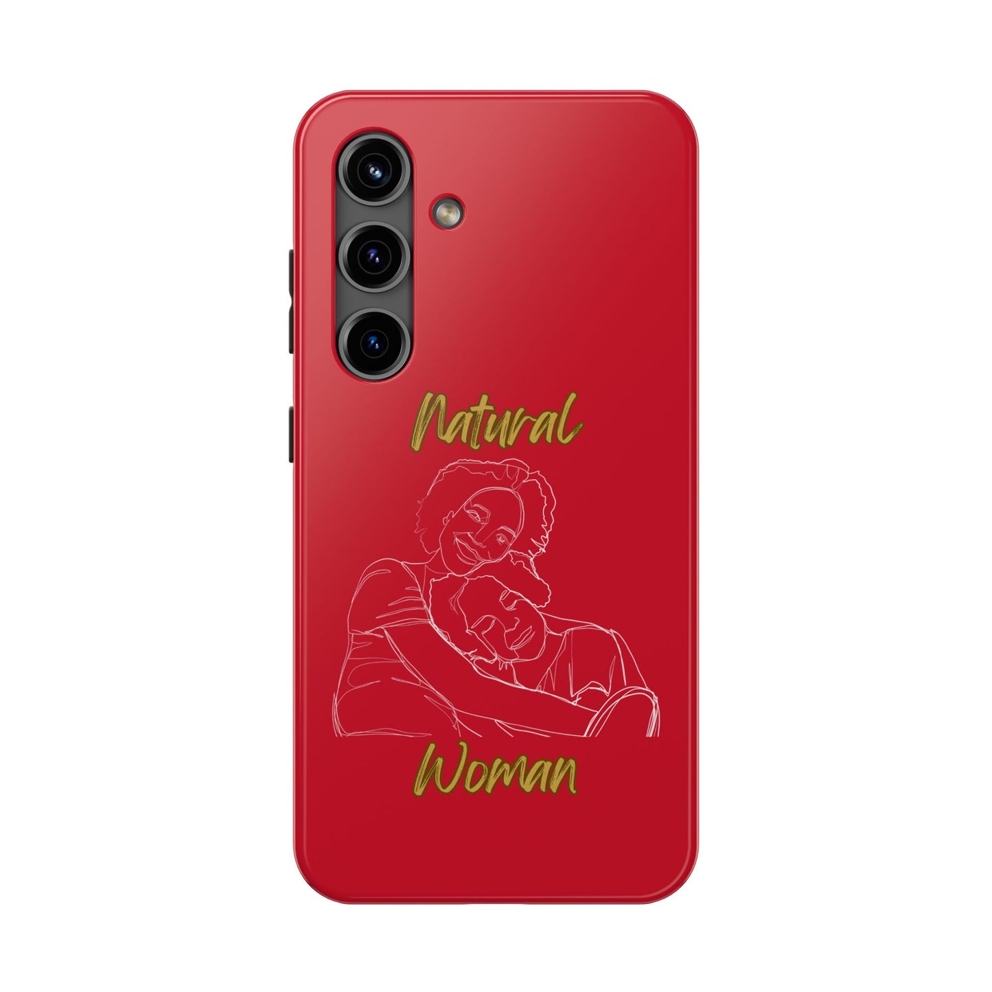 Natural Woman Loving Embrace (WL)Tough Phone Cases DARK RED