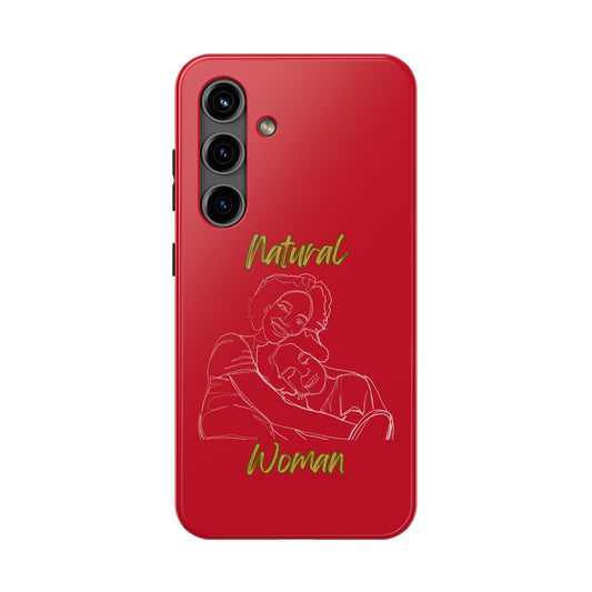 Natural Woman Loving Embrace (WL)Tough Phone Cases DARK RED