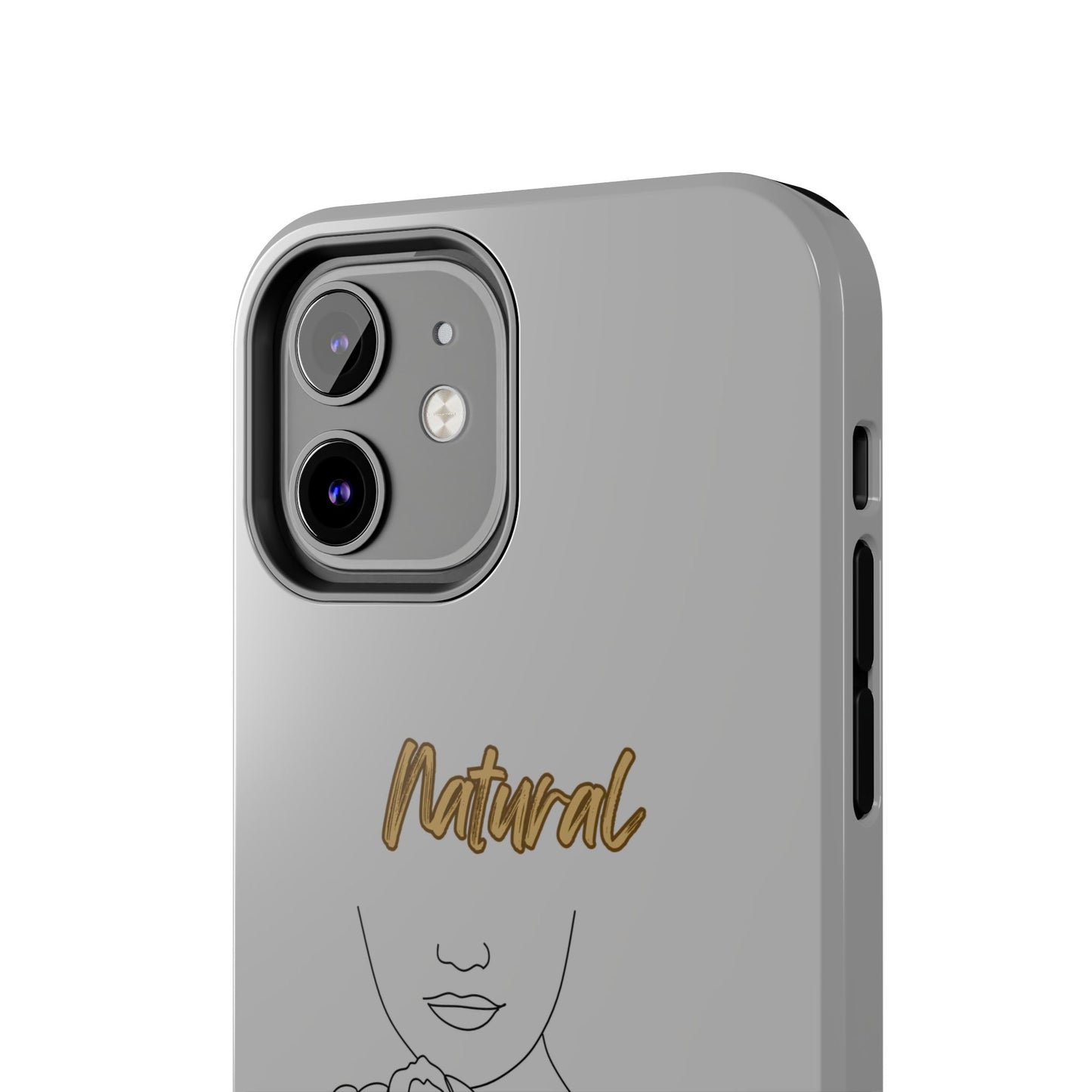 Natural Woman Kissed Flower (BL)Tough Phone Cases LIGHT GREY