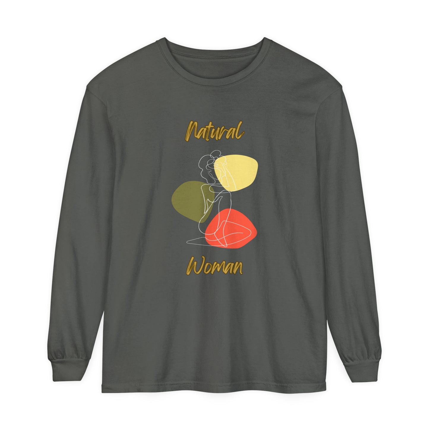 Natural Woman Colorful Pose (WL) Long Sleeve T-Shirt