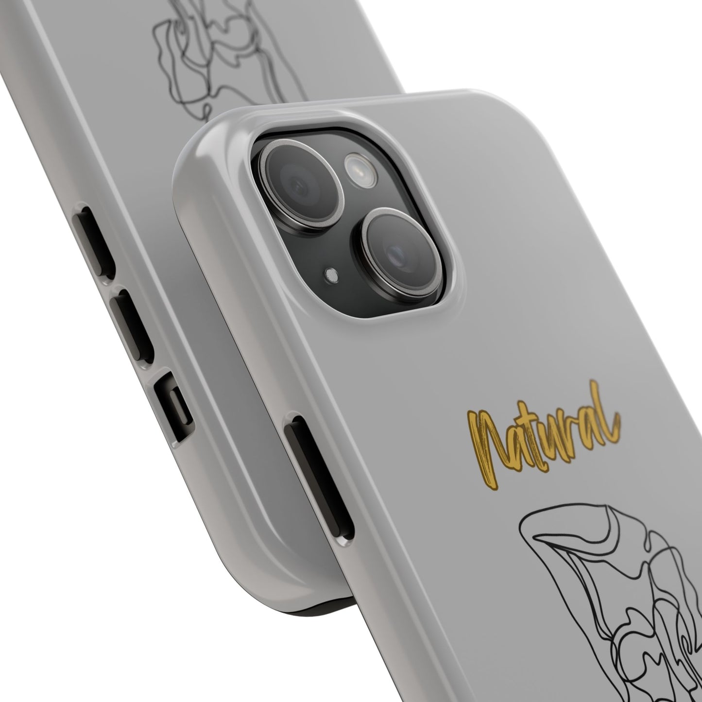 Natural Woman Flexible (BL)Tough Phone Cases LIGHT GREY