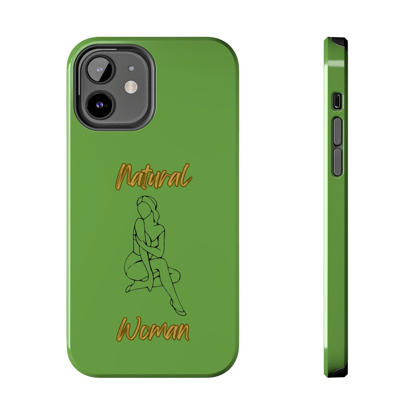 Natural Woman Shoulder Action (BL)Tough Phone Cases GREEN