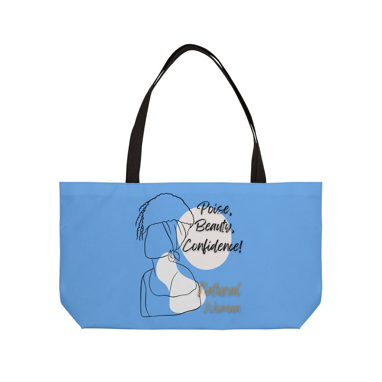 Natural Woman Puff (BL) Weekender Tote Bag LIGHT BLUE