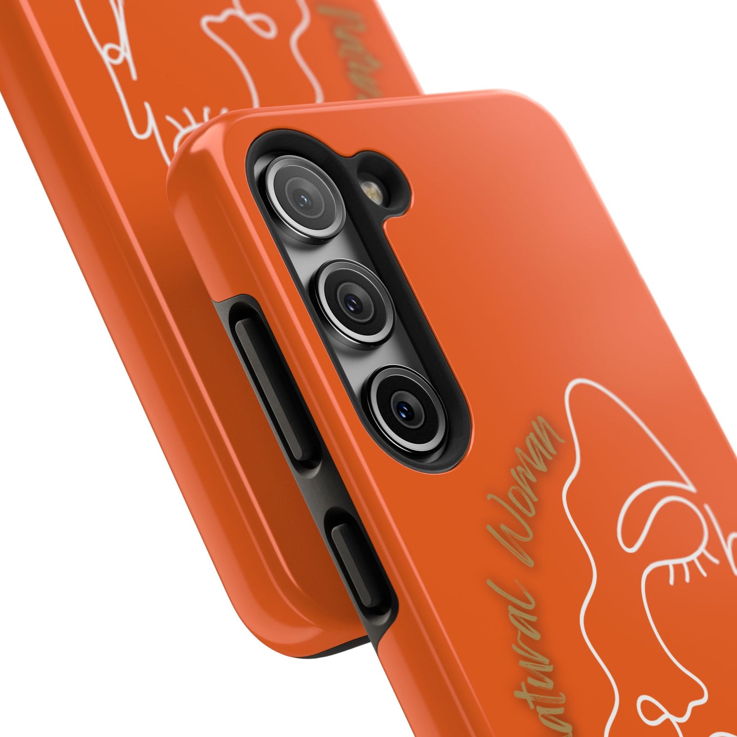 Natural Woman Half Face (WL)Tough Phone Case ORANGE