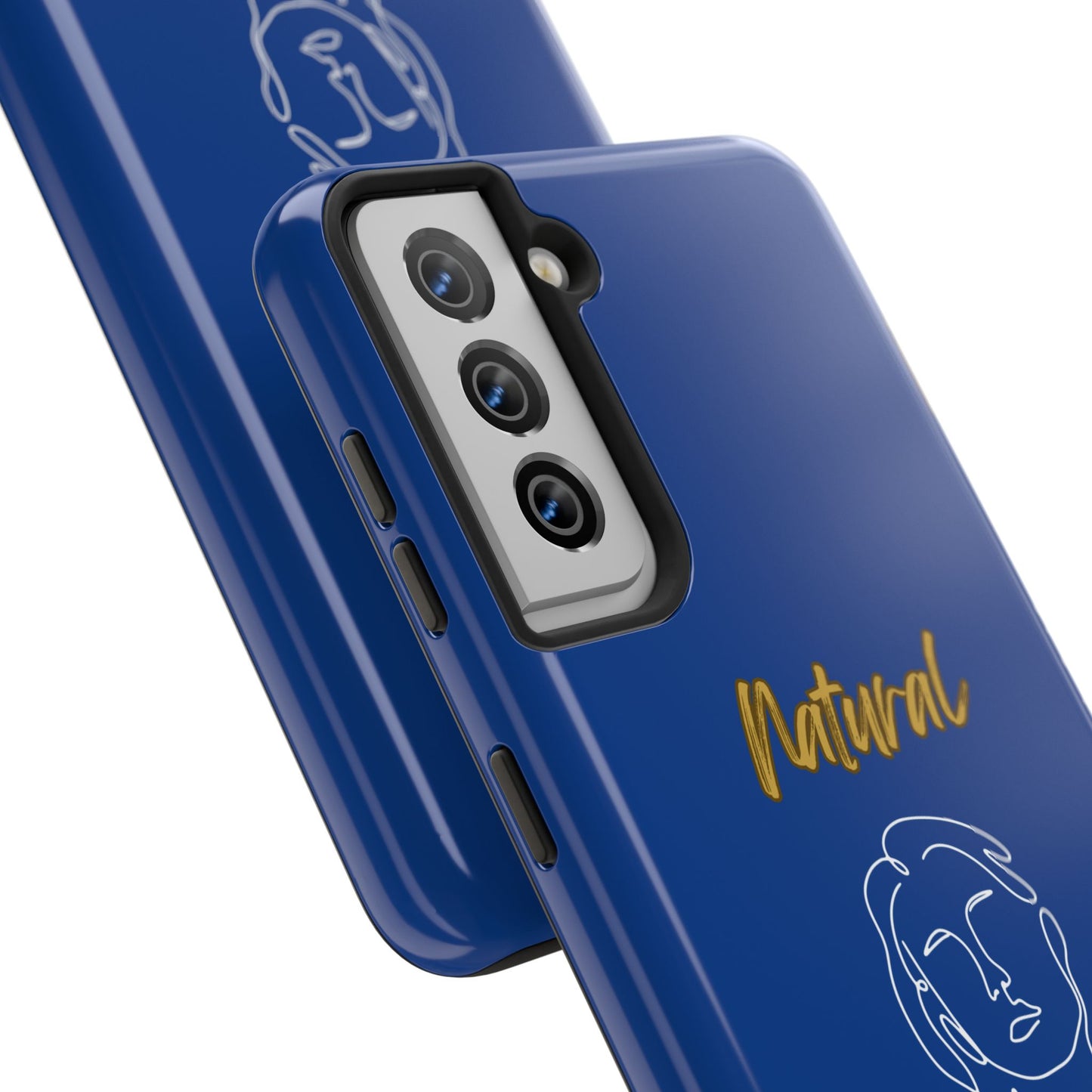 Natural Woman Hello (WL)Tough Phone Cases DARK BLUE