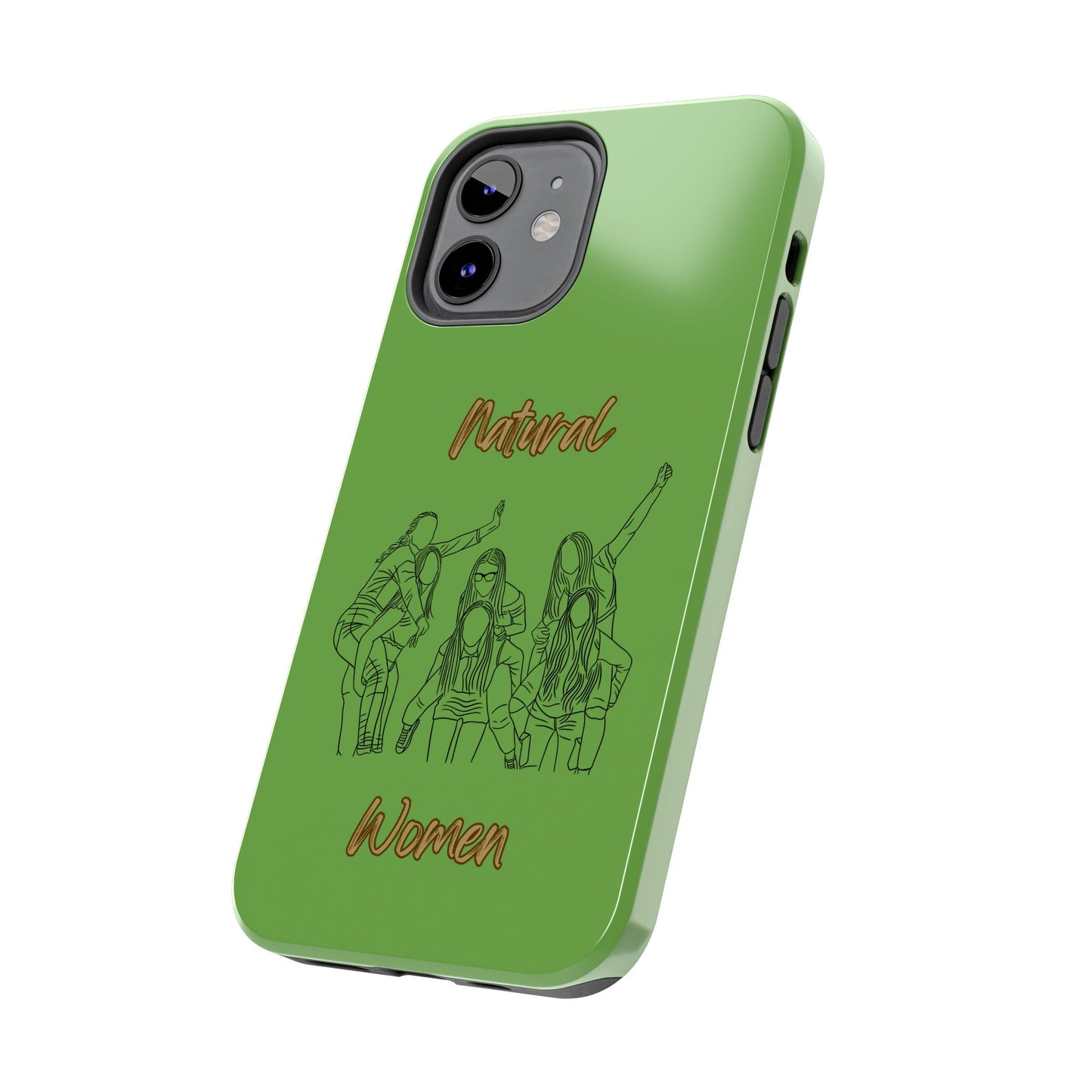 Natural Woman Piggy Back (BL)Tough Phone Cases GREEN