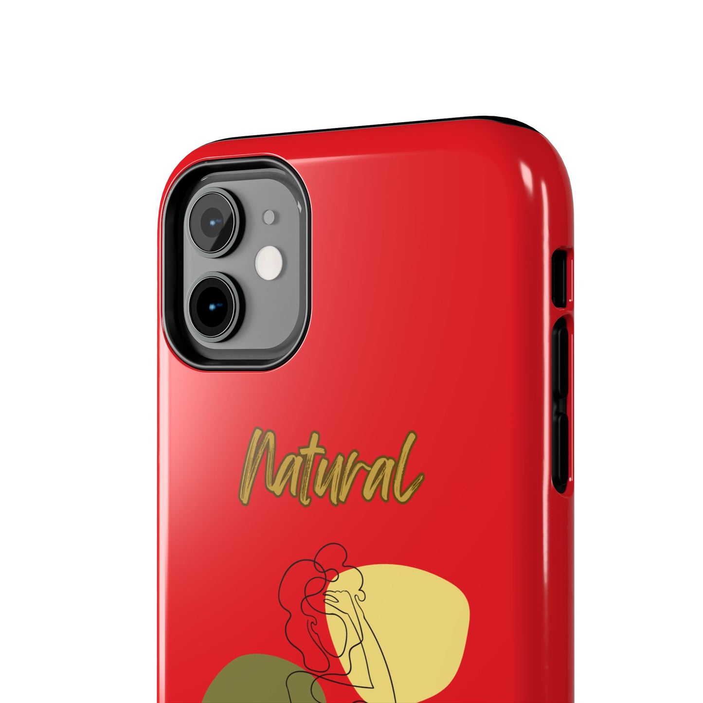 Natural Woman Colorful Pose (BL)Tough Phone Cases RED