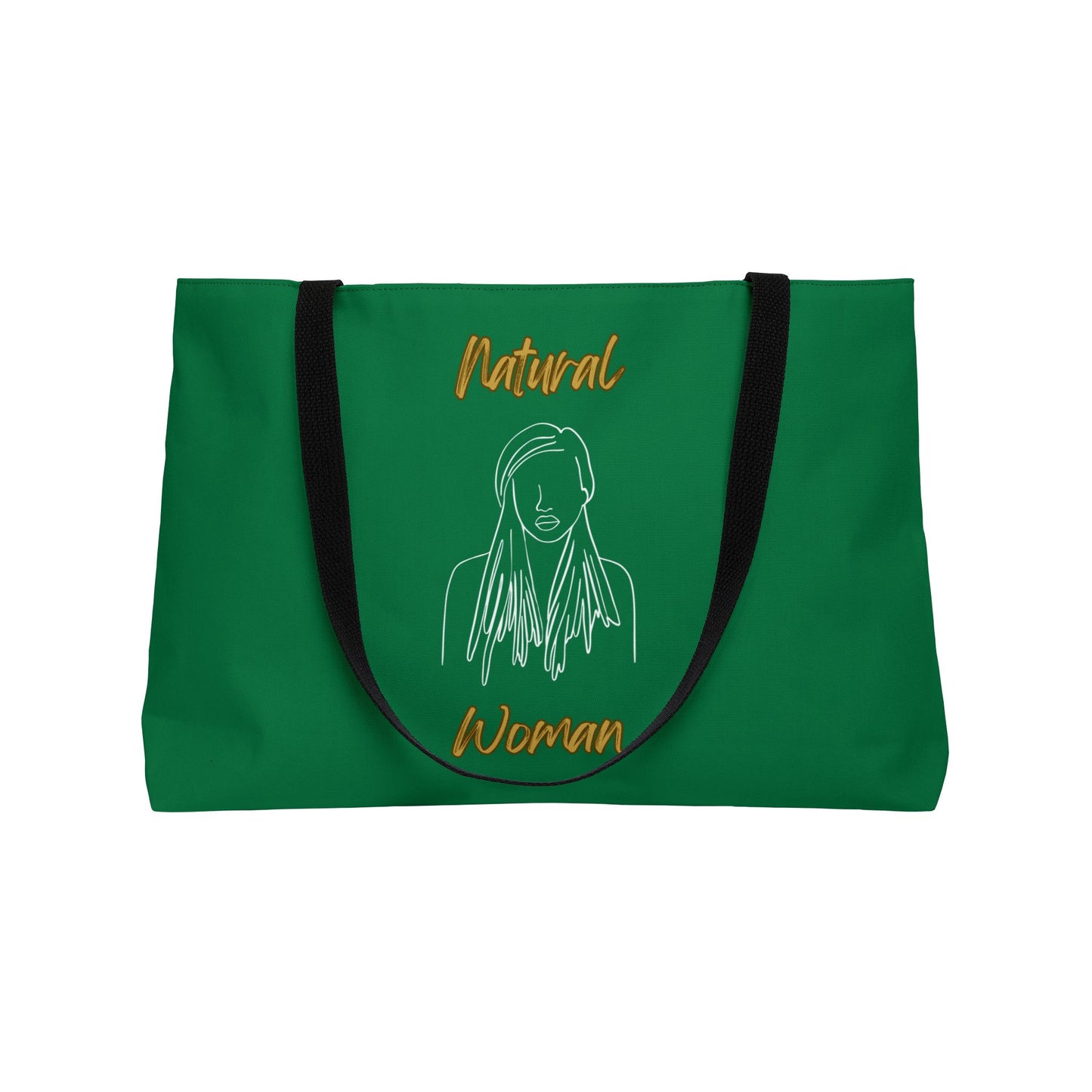 Natural Woman Content (WL) Weekender Tote Bag DARK GREEN