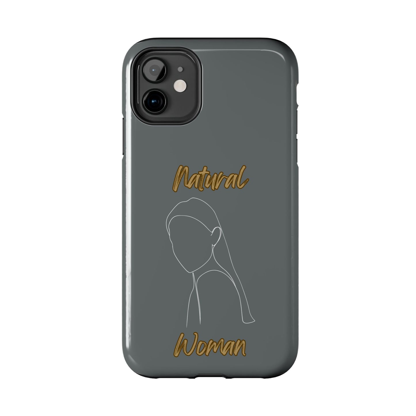Natural Woman Tilted Look (WL) Tough Phone Cases DARK GREY