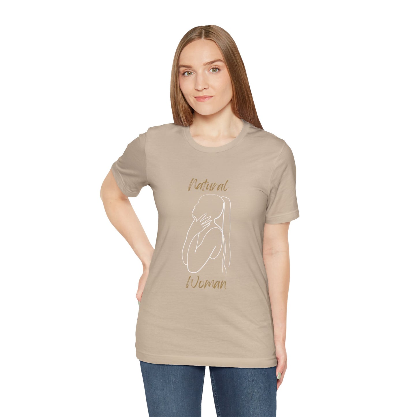 Natural Woman Ponytail (WL) Short Sleeve T-Shirt EXPRESS DELIVERY