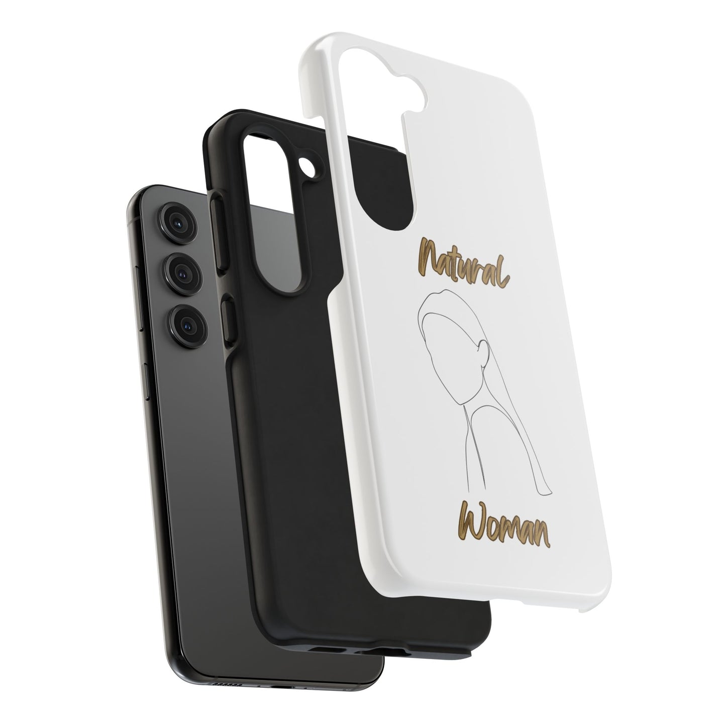 Natural Woman Tilted Look (BL) Tough Phone Cases WHITE