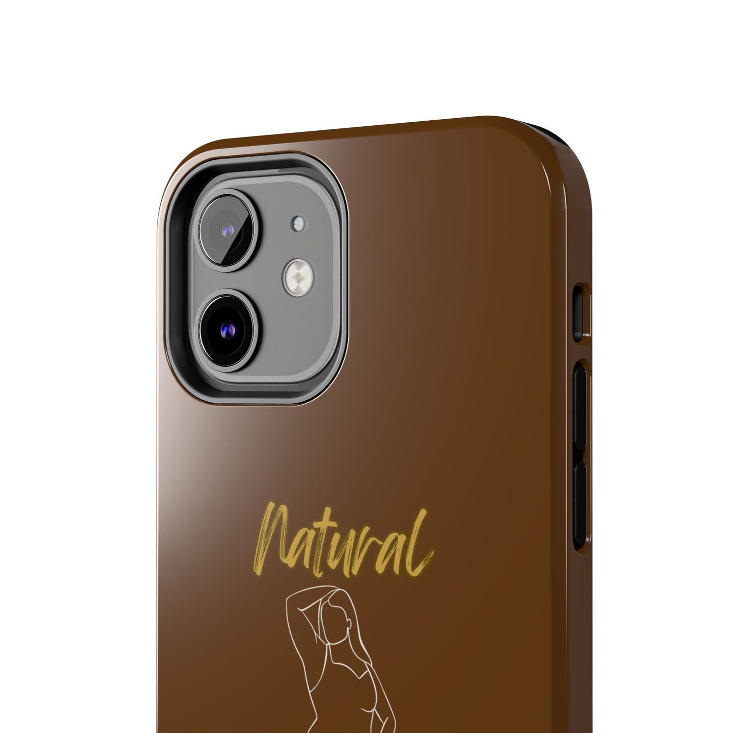 Natural Woman Looking Good (WL)Tough Phone Cases BROWN