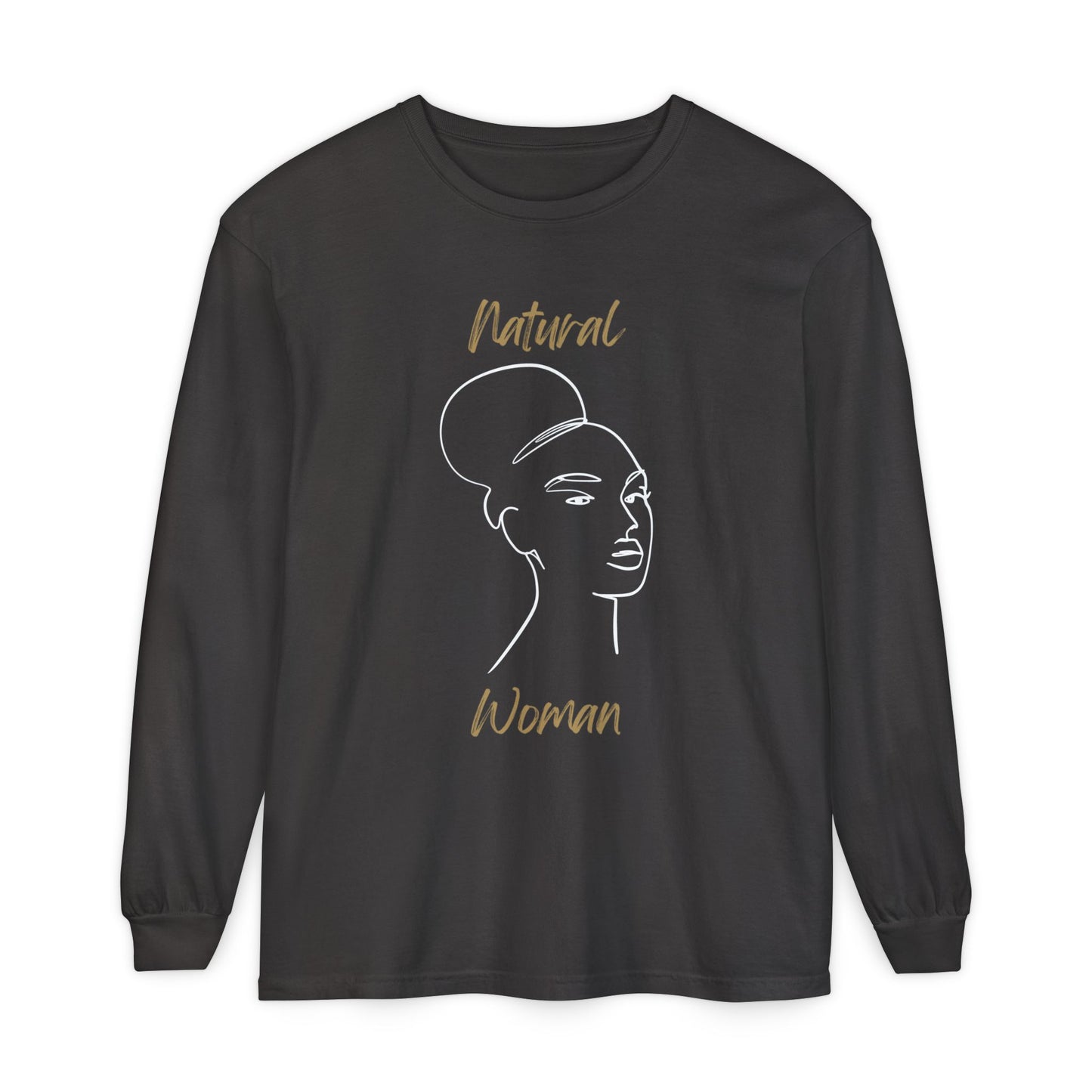 Natural Woman Hair Up (WL) Long Sleeve T-Shirt