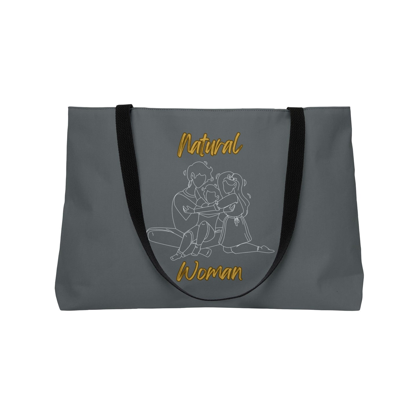 Natural Woman Bear Hugs (WL) Weekender Tote Bag DARK GREY
