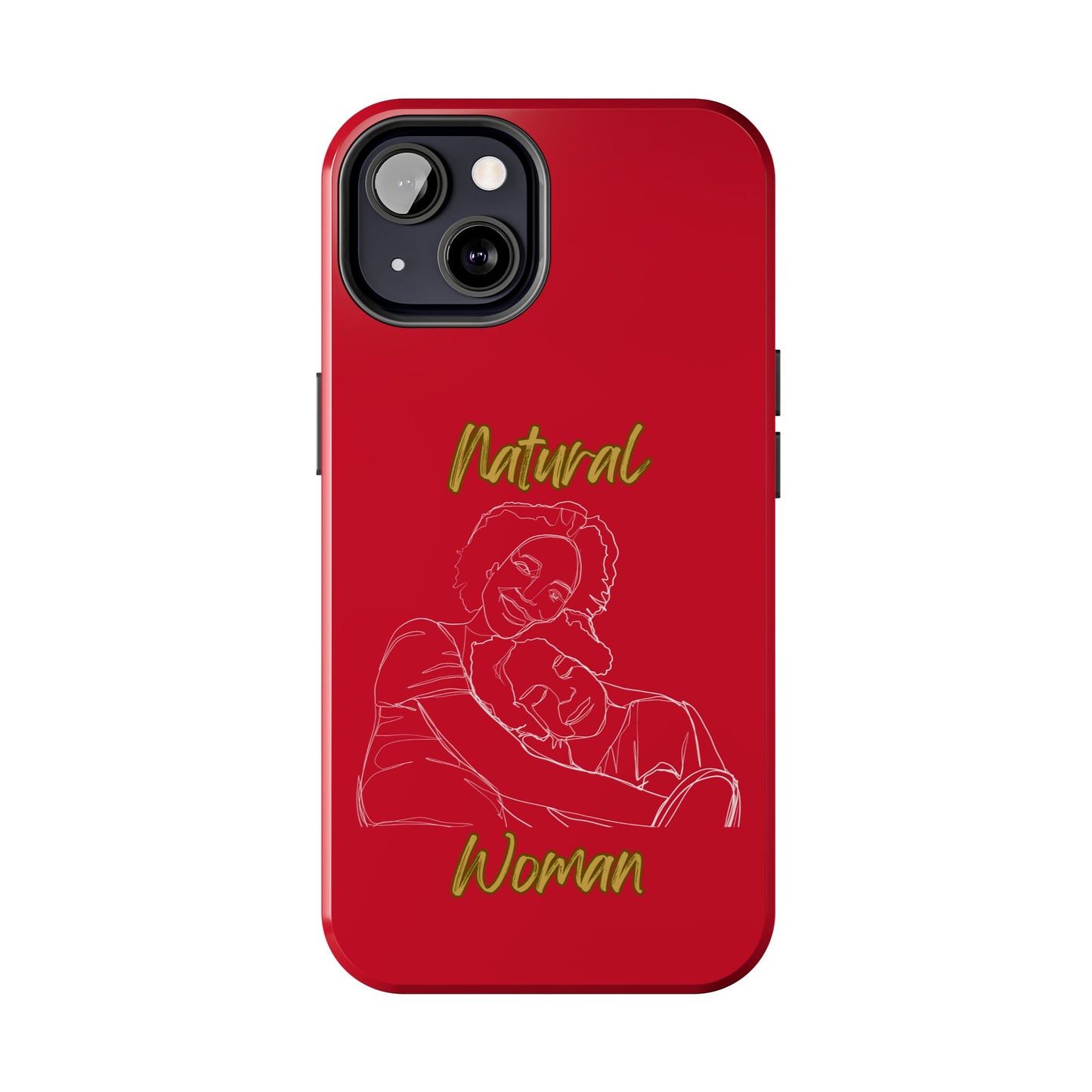 Natural Woman Loving Embrace (WL)Tough Phone Cases DARK RED