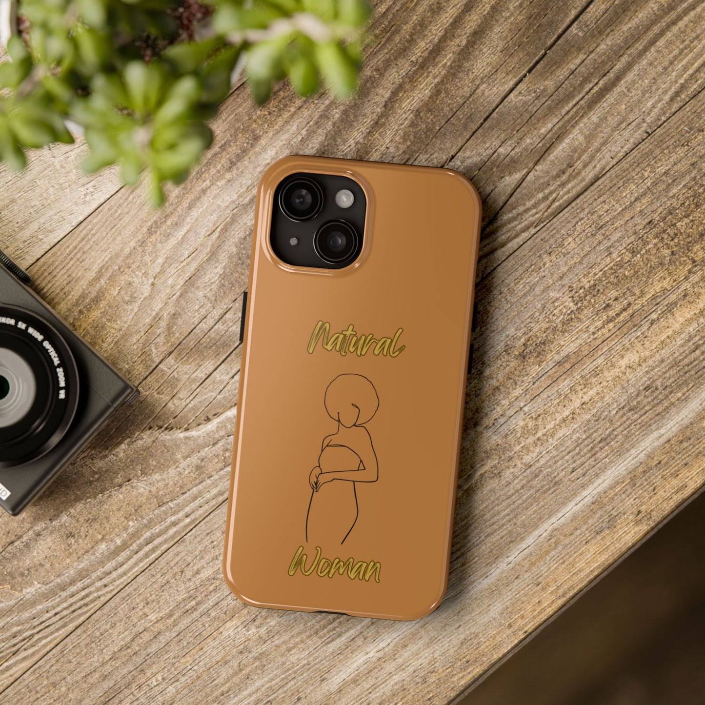 Natural Woman Sho Nuff (BL)Tough Phone Cases LIGHT BROWN