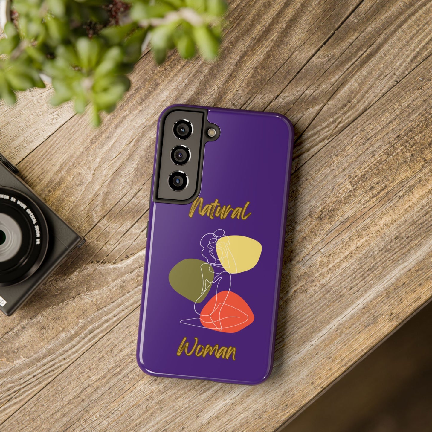 Natural Woman Colorful Pose (WL)Tough Phone Cases PURPLE