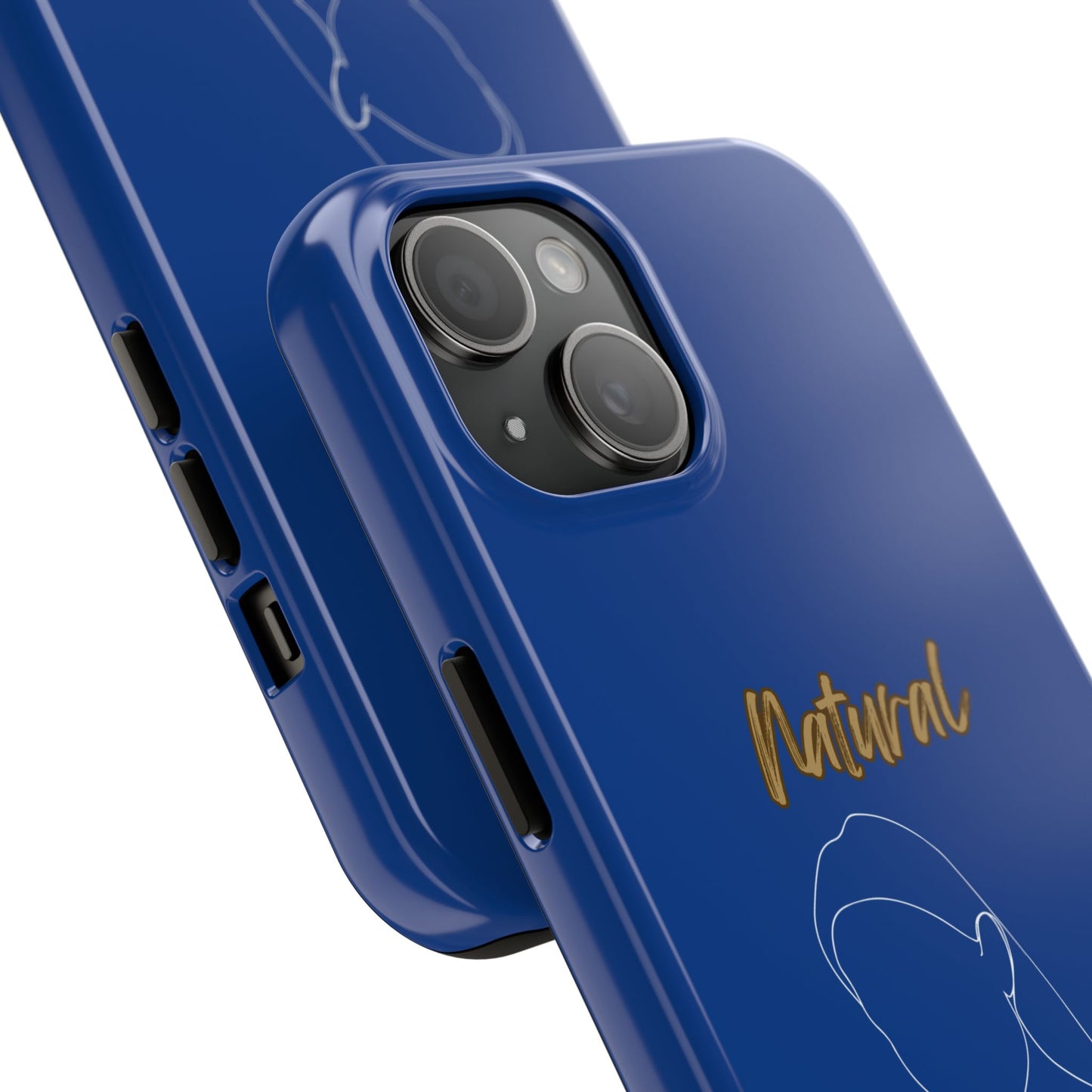 Natural Woman Tilted Look (WL) Tough Phone Cases DARK BLUE