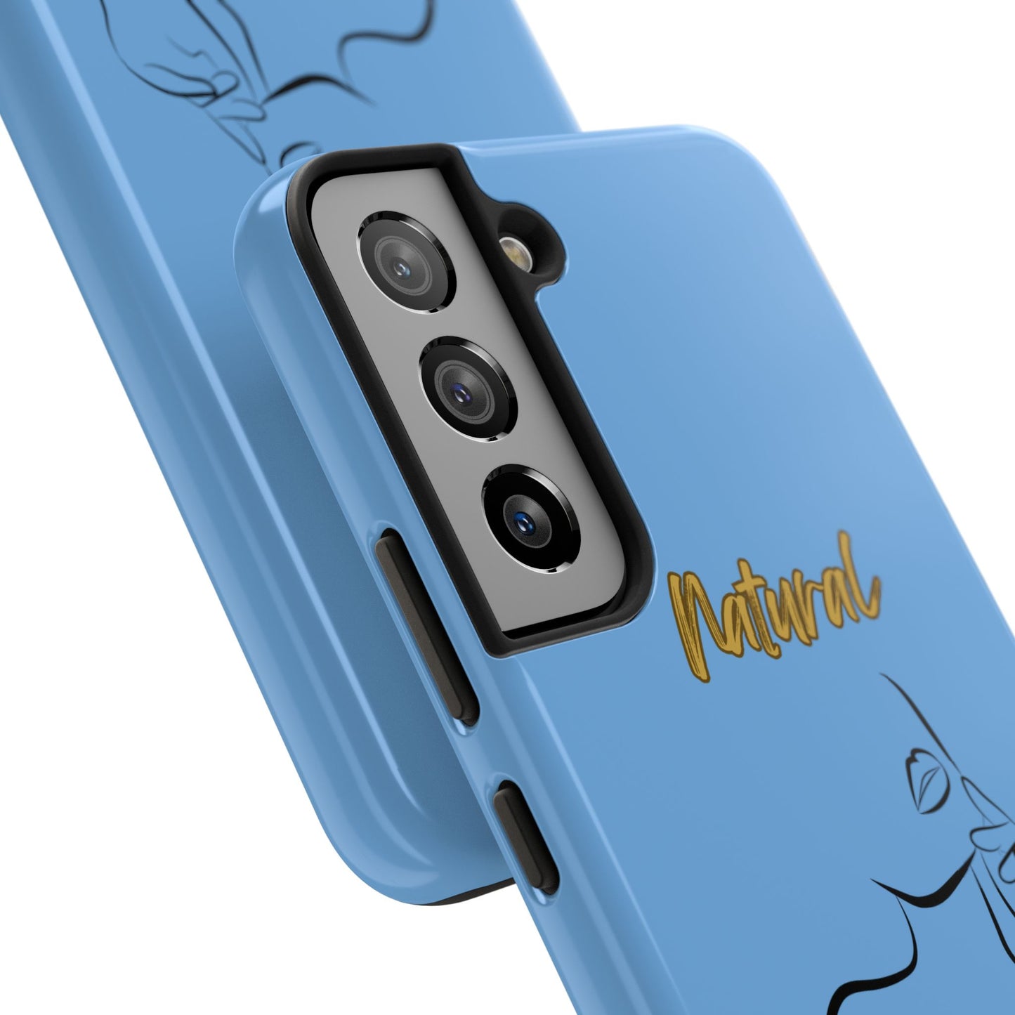Natural Woman Chin Up (BL)Tough Phone Cases LIGHT BLUE