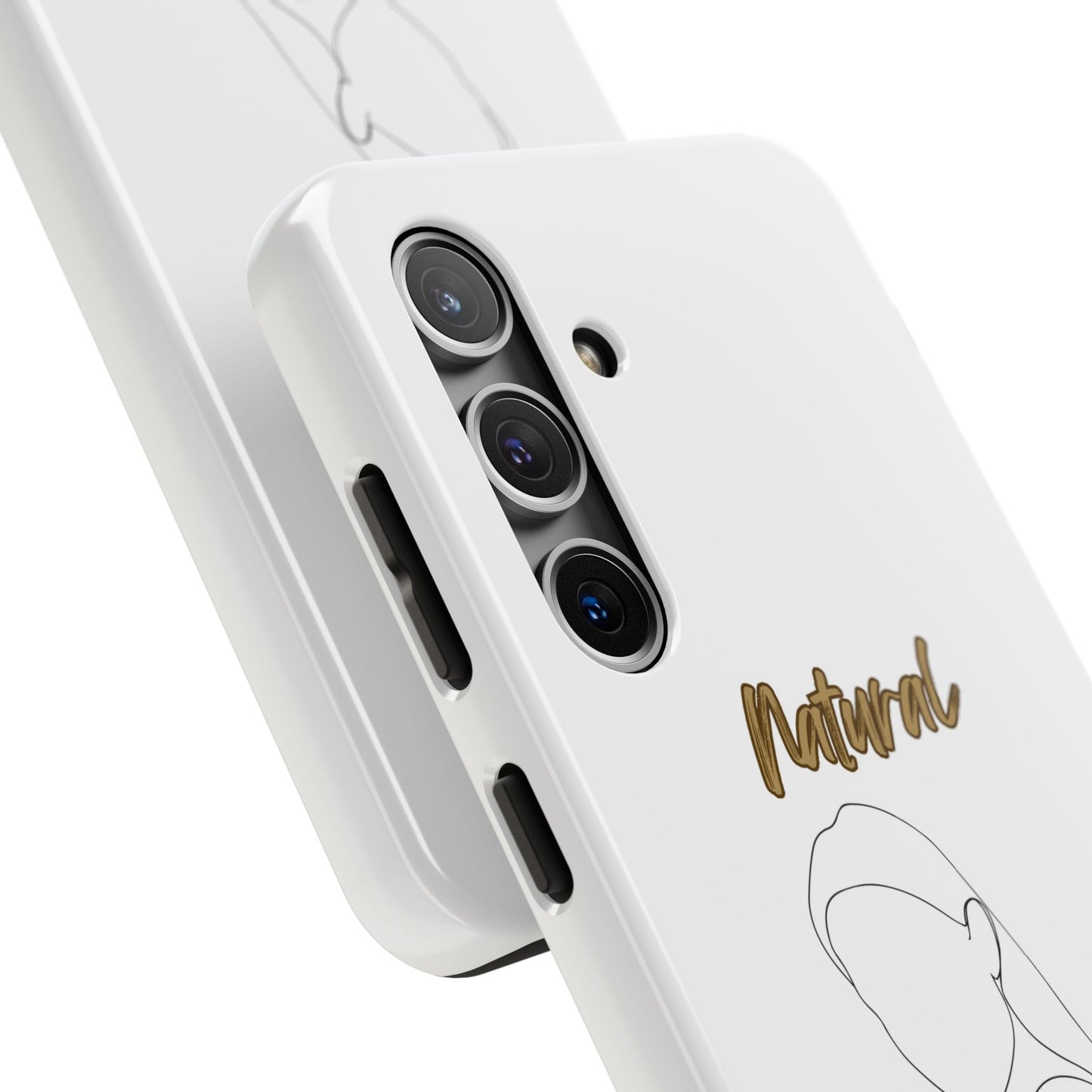 Natural Woman Tilted Look (BL) Tough Phone Cases WHITE